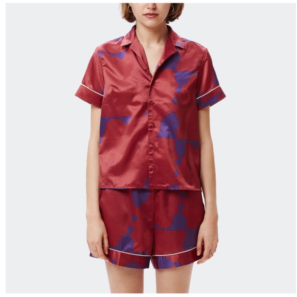 Obey Makeout shirt short sleeve Purple Multi